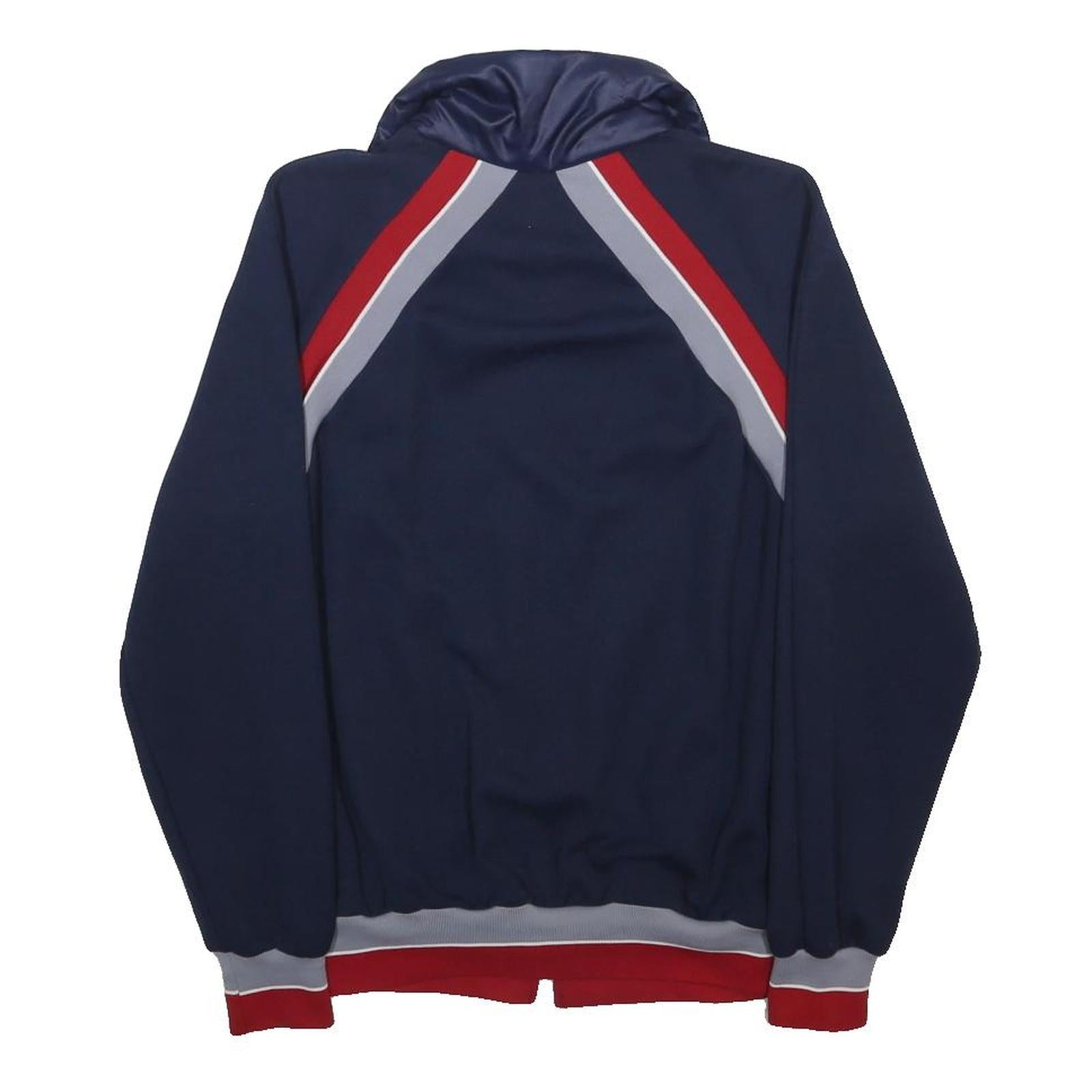 ALPIN Mens Navy Blue Red Synthetic Zip Jacket M Sports Casual Retro