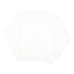 Mens White Sweatshirt Ocean City OCBP New Jersey Crew Neck L Cotton Blend Casual