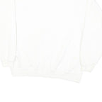 Mens White Sweatshirt Ocean City OCBP New Jersey Crew Neck L Cotton Blend Casual