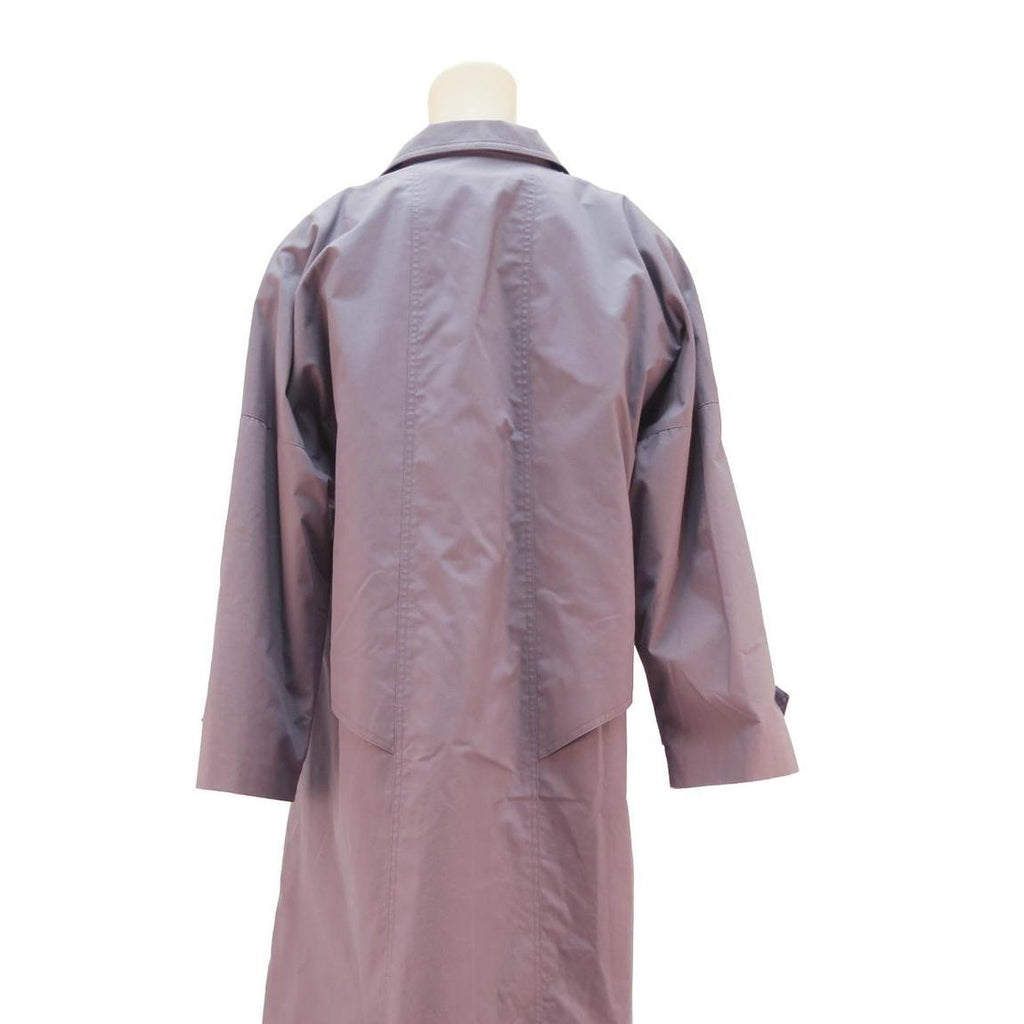 CARNER Womens Mauve Lilac Cotton Blend Button Jacket L Classic Relaxed Fit