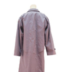 CARNER Womens Mauve Lilac Cotton Blend Button Jacket L Classic Relaxed Fit