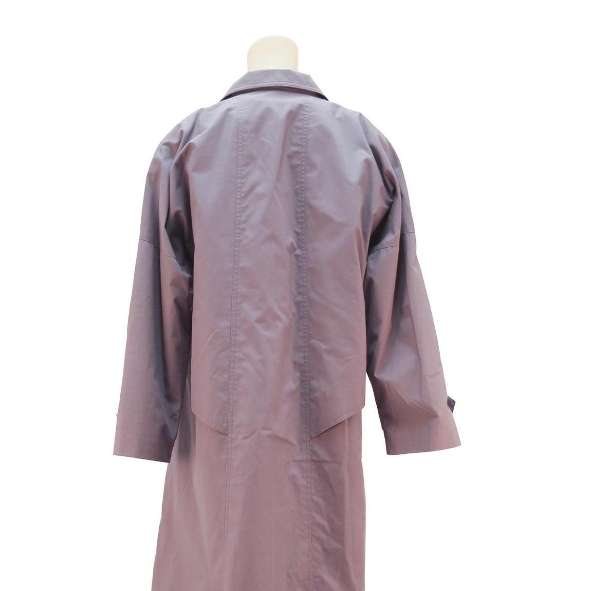 CARNER Womens Mauve Lilac Cotton Blend Button Jacket L Classic Relaxed Fit