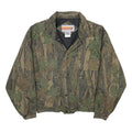WINCHESTER Mens Green Camouflage Cotton Blend Jacket M Zip Outdoor Casual