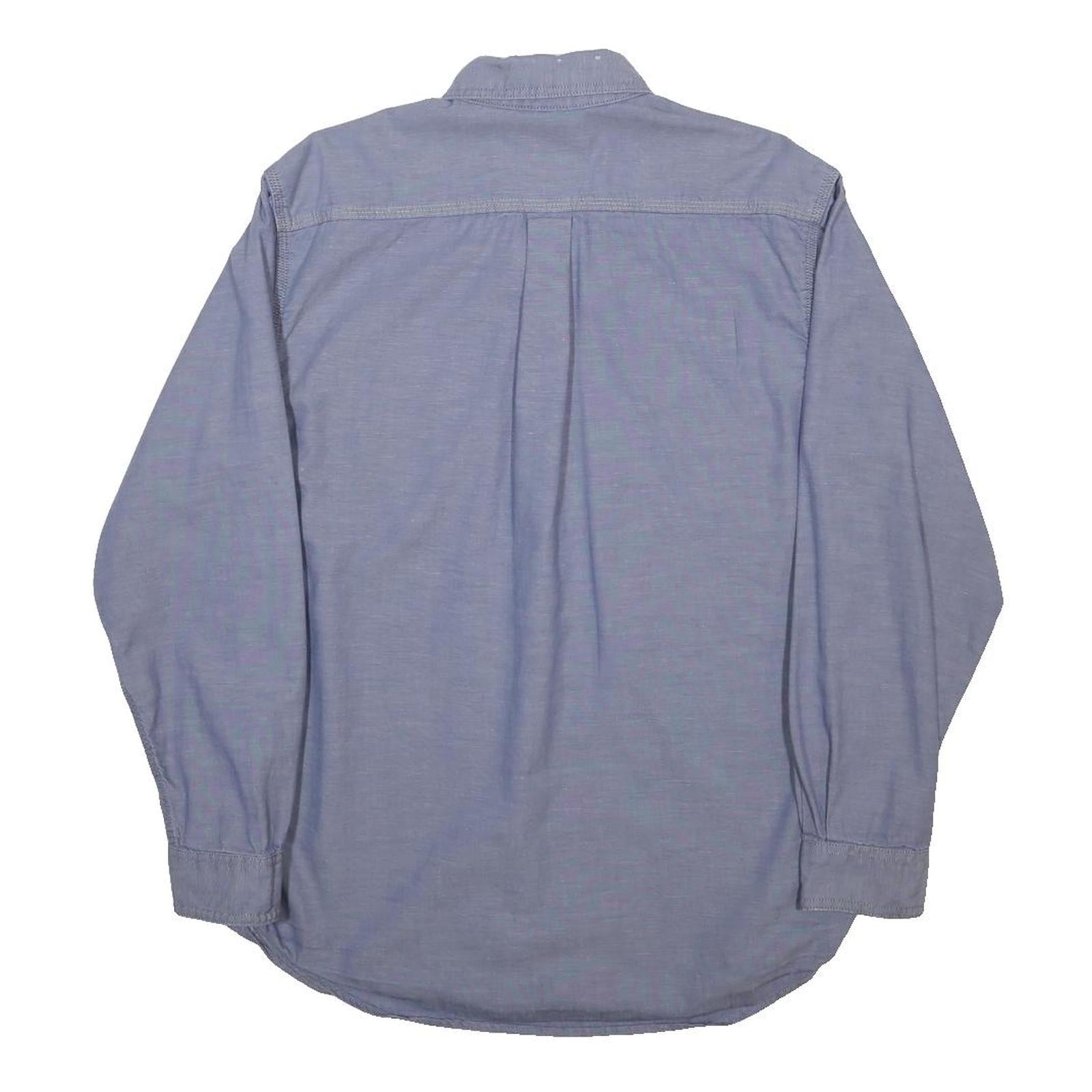 CARHARTT Mens Blue Button-Down Work Shirt M Cotton Blend Long Sleeve Casual