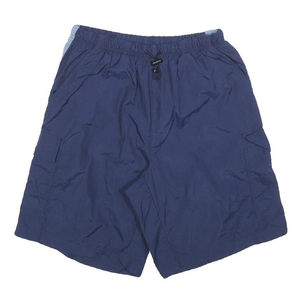 NIKE Mens Shorts Navy Blue Sports Cargo L W30 Lightweight Summer Wear