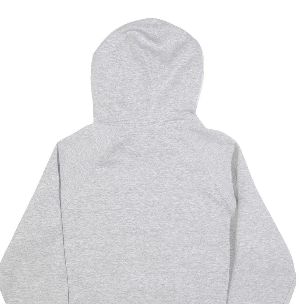 CHAMPION Womens Grey Pullover Hoodie L Cotton Blend Logo Sweatshirt