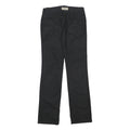 CALVIN KLEIN JEANS Womens Cotton Blend Black Slim Straight Trousers W25 L31