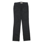 CALVIN KLEIN JEANS Womens Cotton Blend Black Slim Straight Trousers W25 L31