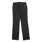 CALVIN KLEIN JEANS Womens Cotton Blend Black Slim Straight Trousers W25 L31