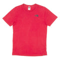 THE NORTH FACE Mens T-Shirt Red Crew Neck S