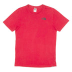 THE NORTH FACE Mens T-Shirt Red Crew Neck S
