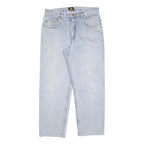 LEE Mens Jeans Blue Relaxed Straight Denim Light W34 L30 Casual Classic Zip
