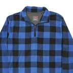 WRANGLER Mens Blue & Black Patterned Pullover Jumper Crew Neck M Casual