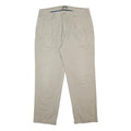 NAUTICA Mens Cotton Beige Relaxed Straight Trousers W38 L29 Casual Classic Zip