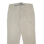 NAUTICA Mens Cotton Beige Relaxed Straight Trousers W38 L29 Casual Classic Zip