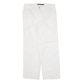 DOCKERS Mens Trousers White Classic Straight W31 L29