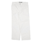 DOCKERS Mens Trousers White Classic Straight W31 L29