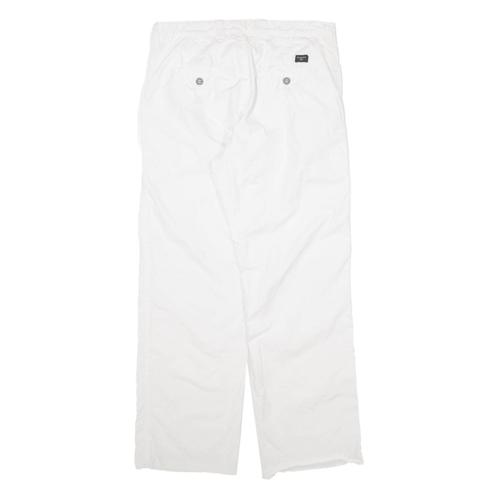 DOCKERS Mens Trousers White Classic Straight W31 L29