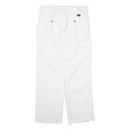 DOCKERS Mens Trousers White Classic Straight W31 L29