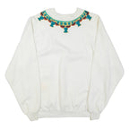 Jerzees Womens Sweatshirt White Crew Neck XL