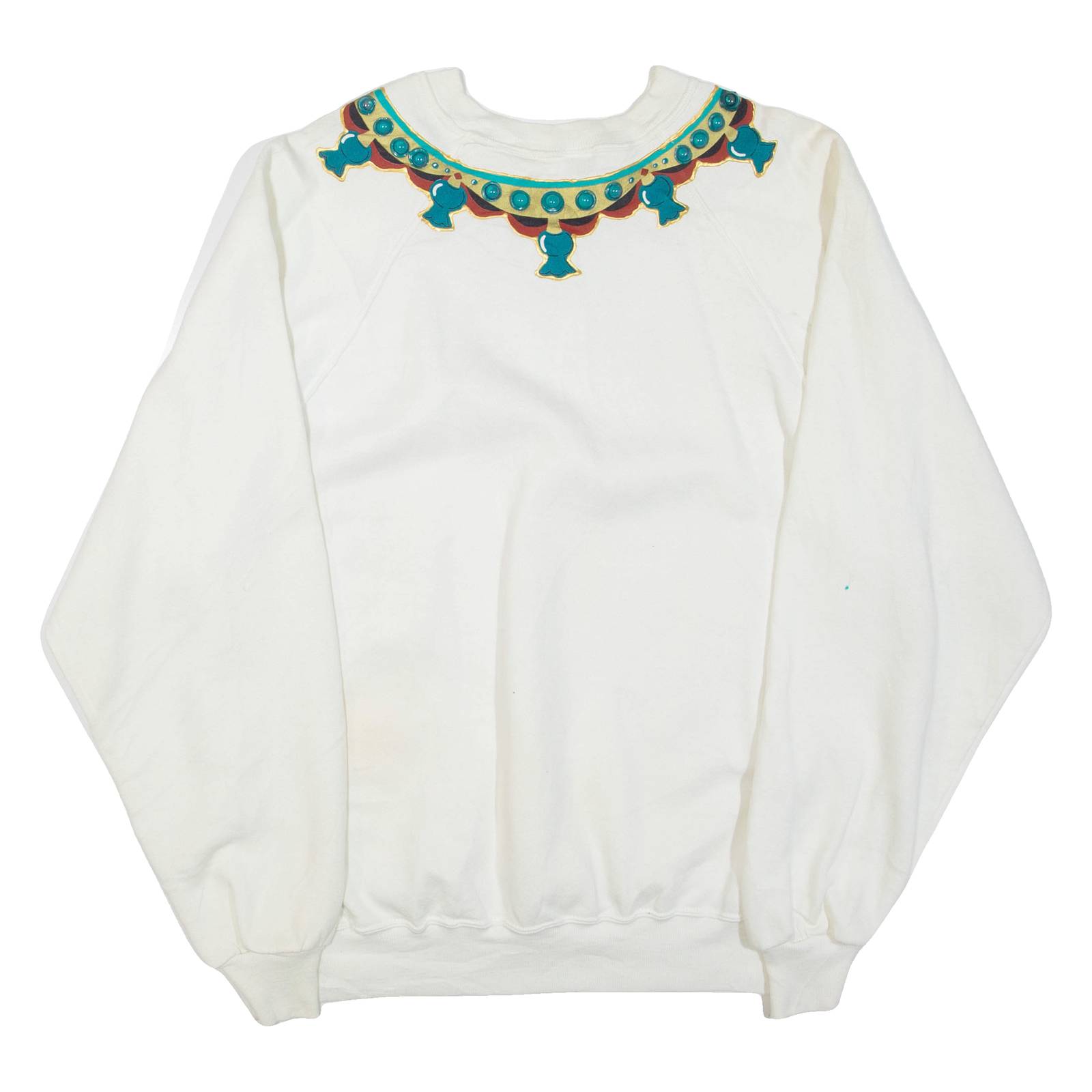 Jerzees Womens Sweatshirt White Crew Neck XL