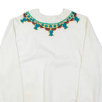 Jerzees Womens Sweatshirt White Crew Neck XL