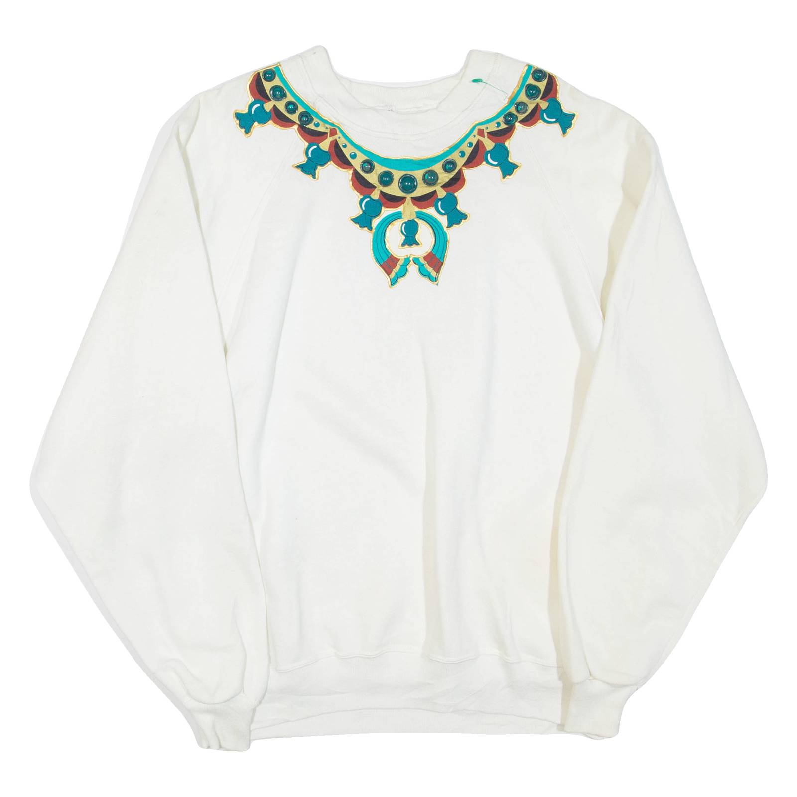Jerzees Womens Sweatshirt White Crew Neck XL