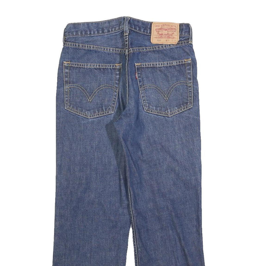 LEVI'S 524 Mens Jeans Blue Regular Straight Denim Medium W28 L27 Classic Fit
