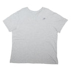 NIKE Mens Grey Cotton Blend Graphic T-Shirt 2XL Short Sleeve Crew Neck Casual