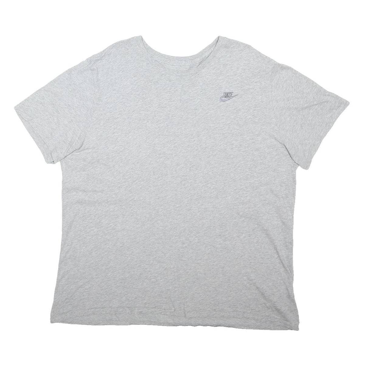 NIKE Mens Grey Cotton Blend Graphic T-Shirt 2XL Short Sleeve Crew Neck Casual