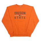 CHAMPION Mens Orange Oregon State Crew Neck M Cotton Blend Sweatshirt Pullover