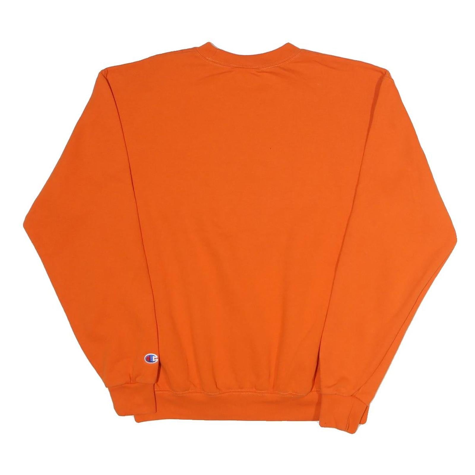 CHAMPION Mens Orange Oregon State Crew Neck M Cotton Blend Sweatshirt Pullover