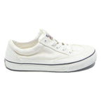 TOMMY HILFIGER Womens White Canvas Low Top Trainers UK 3.5 Casual Comfort