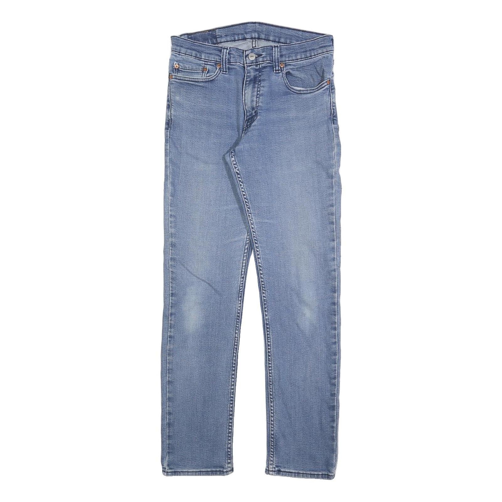 LEVI'S 511 Slim Mens Jeans Blue Denim Slim Skinny Cotton Blend W32 L32 Zip