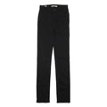 LEVI'S Womens Cotton Blend Black Regular Fit Straight Trousers W24 L30 Zip