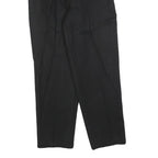WILLOW RIDGE Womens Wool Black Regular Fit Straight Leg Trousers W25 L28
