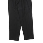 WILLOW RIDGE Womens Wool Black Regular Fit Straight Leg Trousers W25 L28