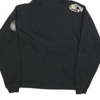 J AMERICA Mens Black RailCats Pullover Hoodie M Cotton Blend Casual Sportswear