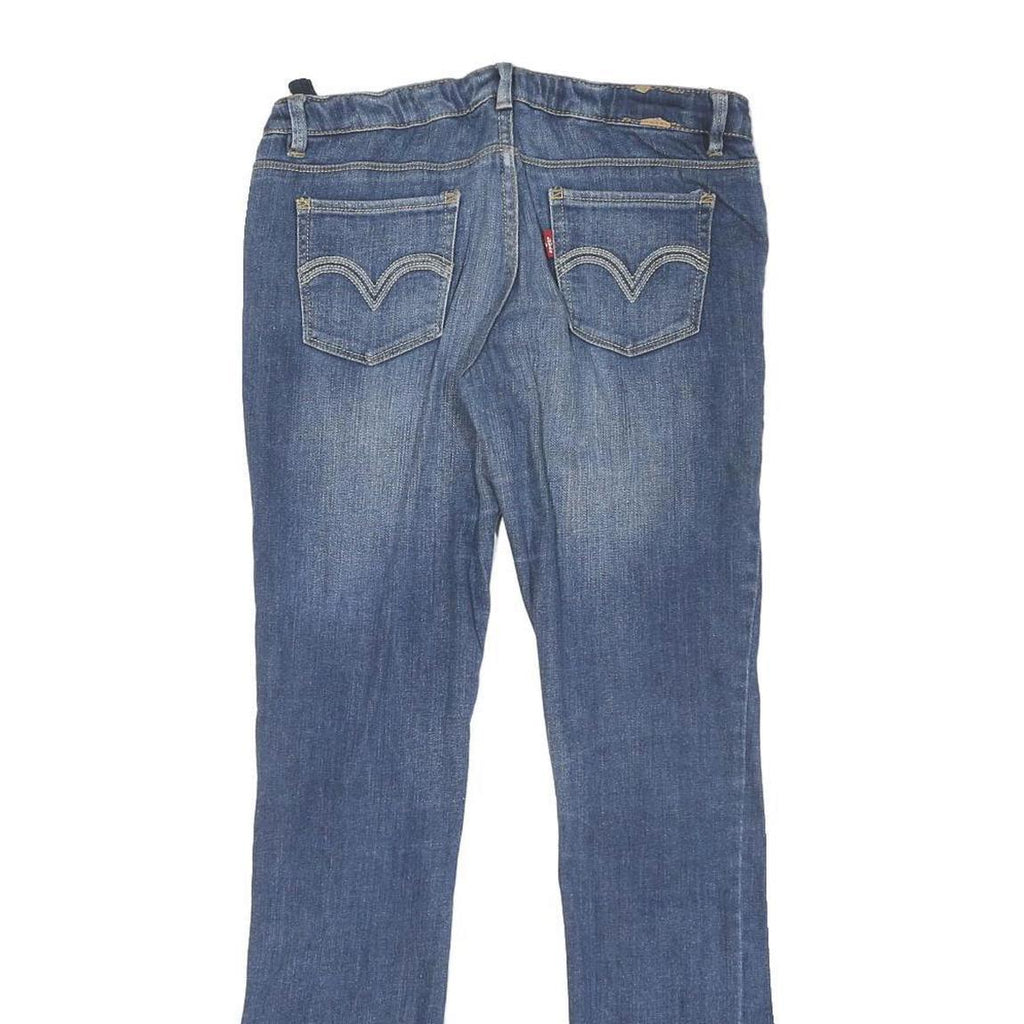 LEVI'S Womens Regular Blue Denim Straight Jeans W30 L29 Zip Cotton Blend