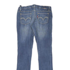 LEVI'S Womens Regular Blue Denim Straight Jeans W30 L29 Zip Cotton Blend
