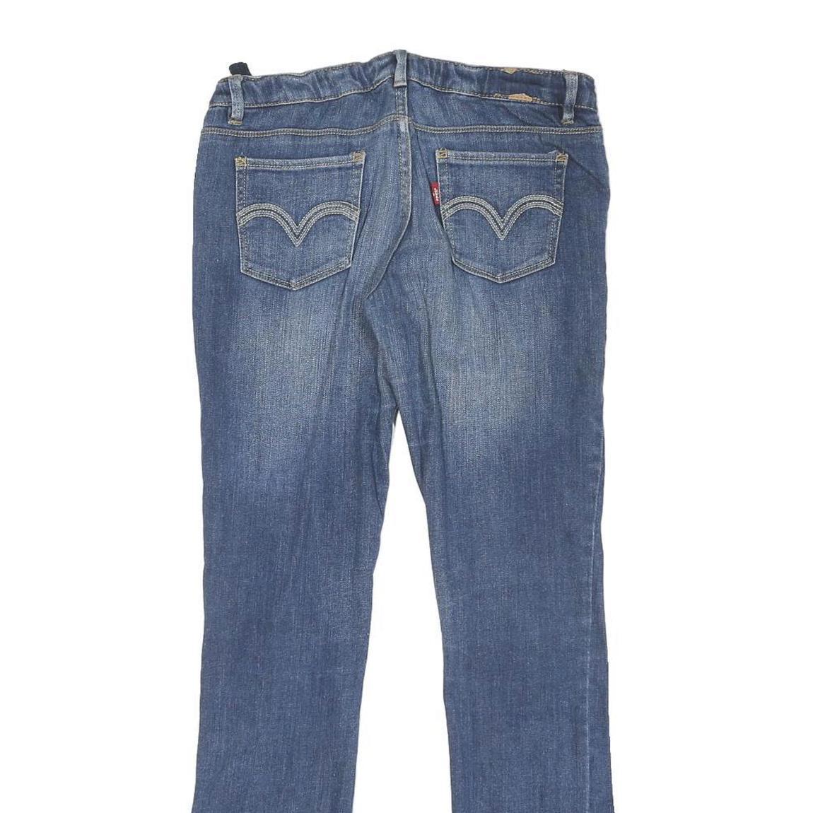 LEVI'S Womens Regular Blue Denim Straight Jeans W30 L29 Zip Cotton Blend