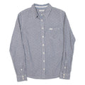LEE Mens Shirt Grey Striped Long Sleeve S
