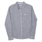 LEE Mens Shirt Grey Striped Long Sleeve S