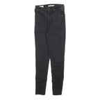 LEVI'S Womens Slim Black Jeans Cotton Blend W26 L28 Stretch Skinny Zip