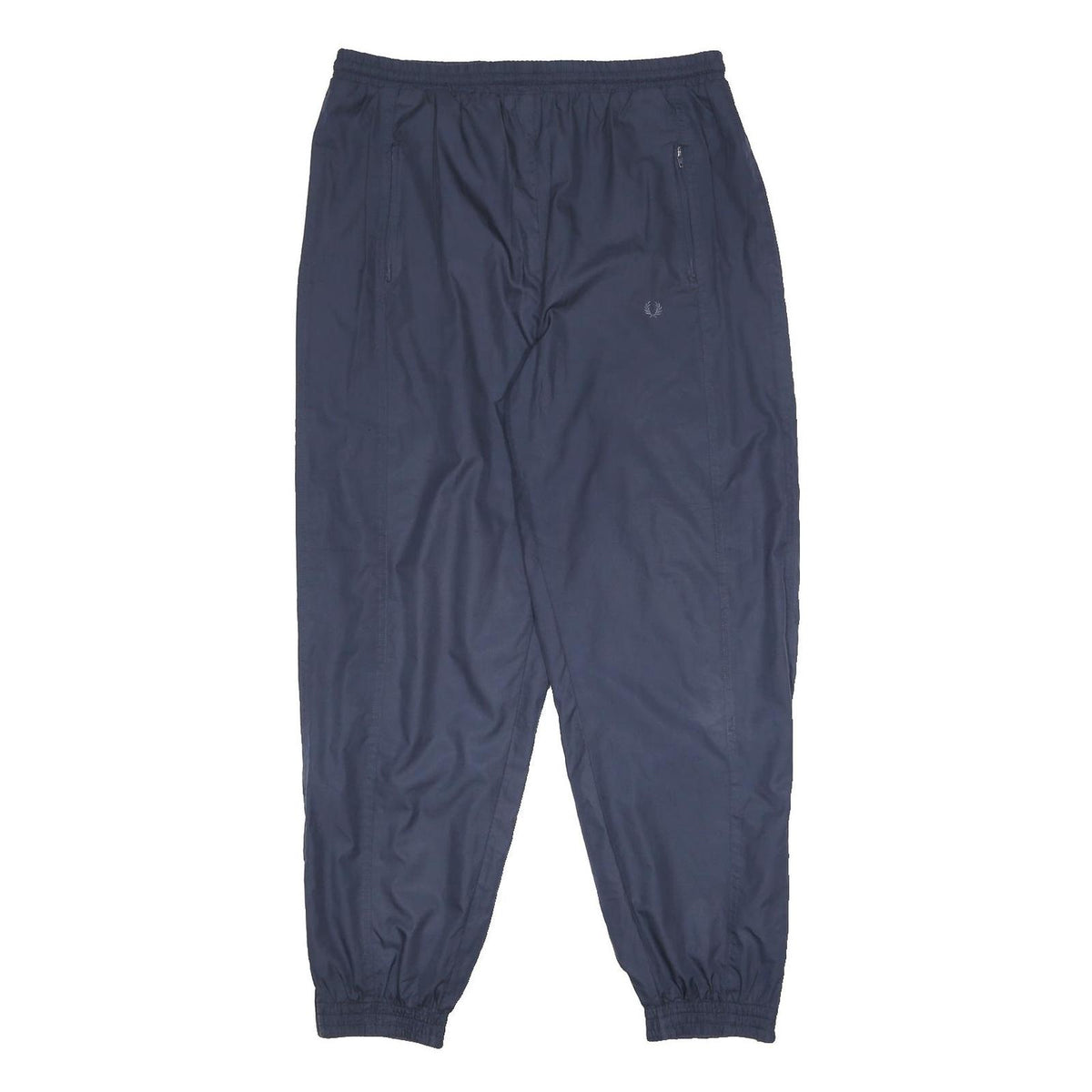 FRED PERRY Womens Joggers Navy Blue Slim Tapered UK 12 W32 L29