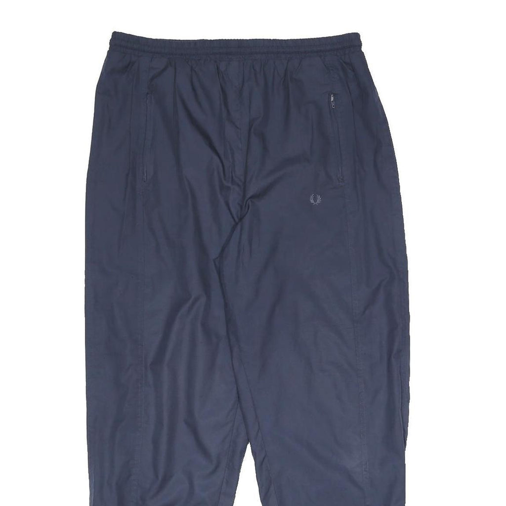 FRED PERRY Womens Joggers Navy Blue Slim Tapered UK 12 W32 L29