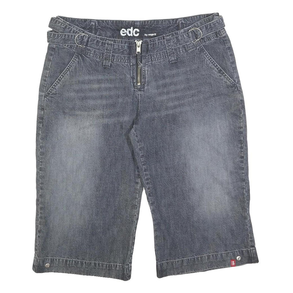 ESPRIT Womens Shorts Blue Casual M W34 Cotton Blend Comfort Fit Stylish