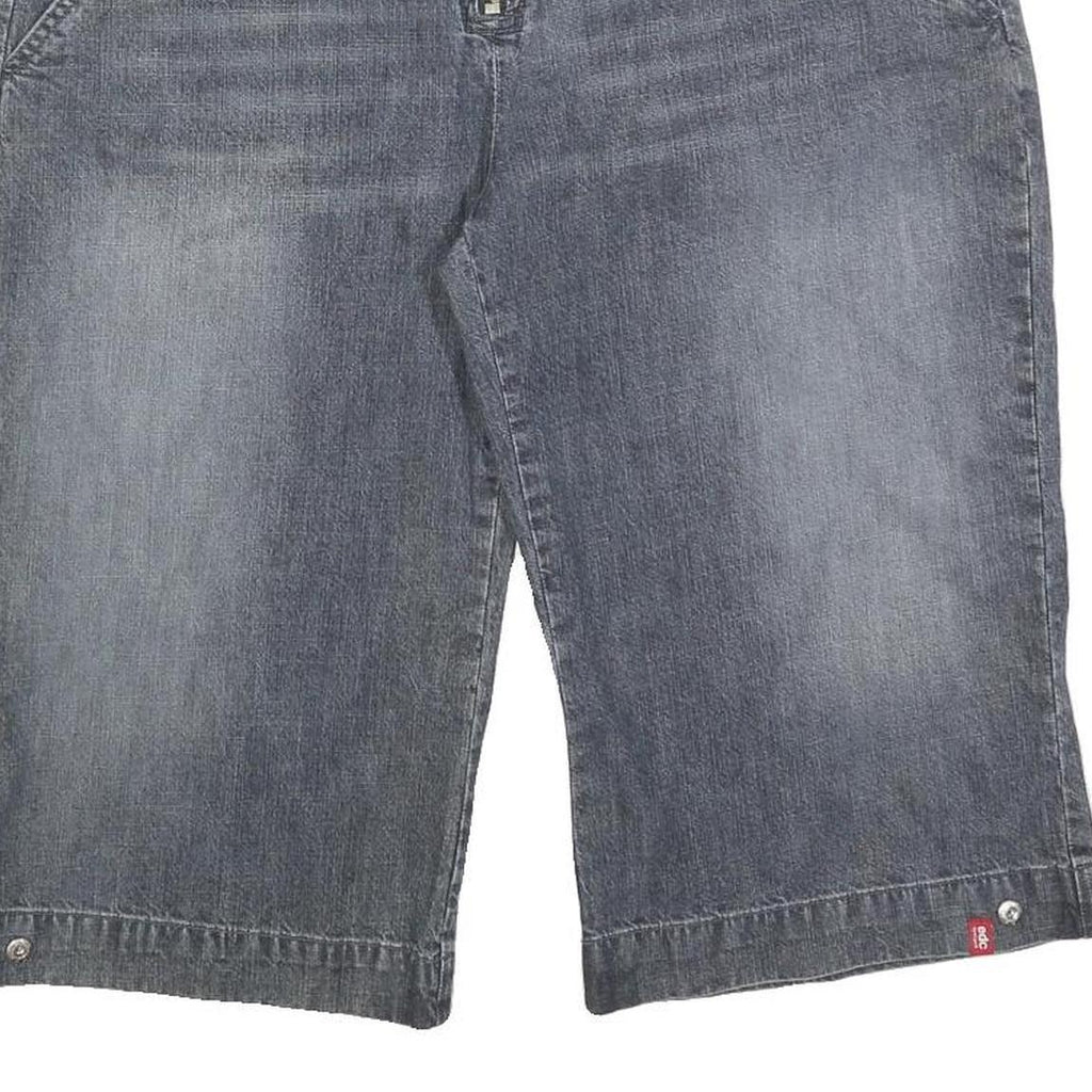 ESPRIT Womens Shorts Blue Casual M W34 Cotton Blend Comfort Fit Stylish