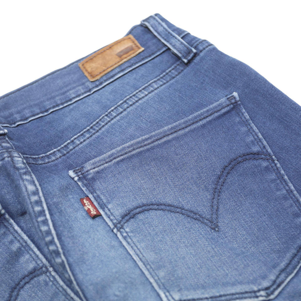 LEVI'S Womens Jeans Blue Slim Skinny Denim Medium W27 L30 Zip Cotton Blend