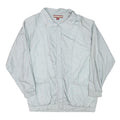 TUDOR COURT Womens Light Grey Casual Jacket M Polyester Blend Plain Zip Closure